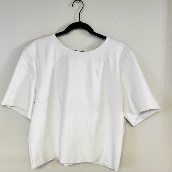 EXPRESS Skimming Ponte Boxy Tee - Picture 3 of 4
